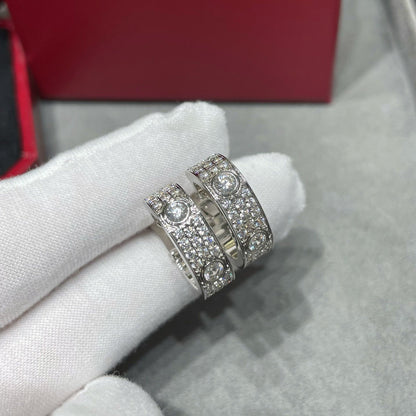 [Raffine]LOVE 5.5MM DIAMOND PAVED EARRINGS