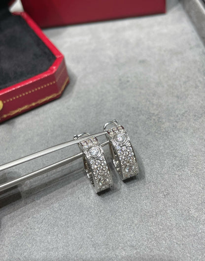 [RAFFINE] PENDIENTES DE AMOR CON DIAMANTES DE 5,5 MM