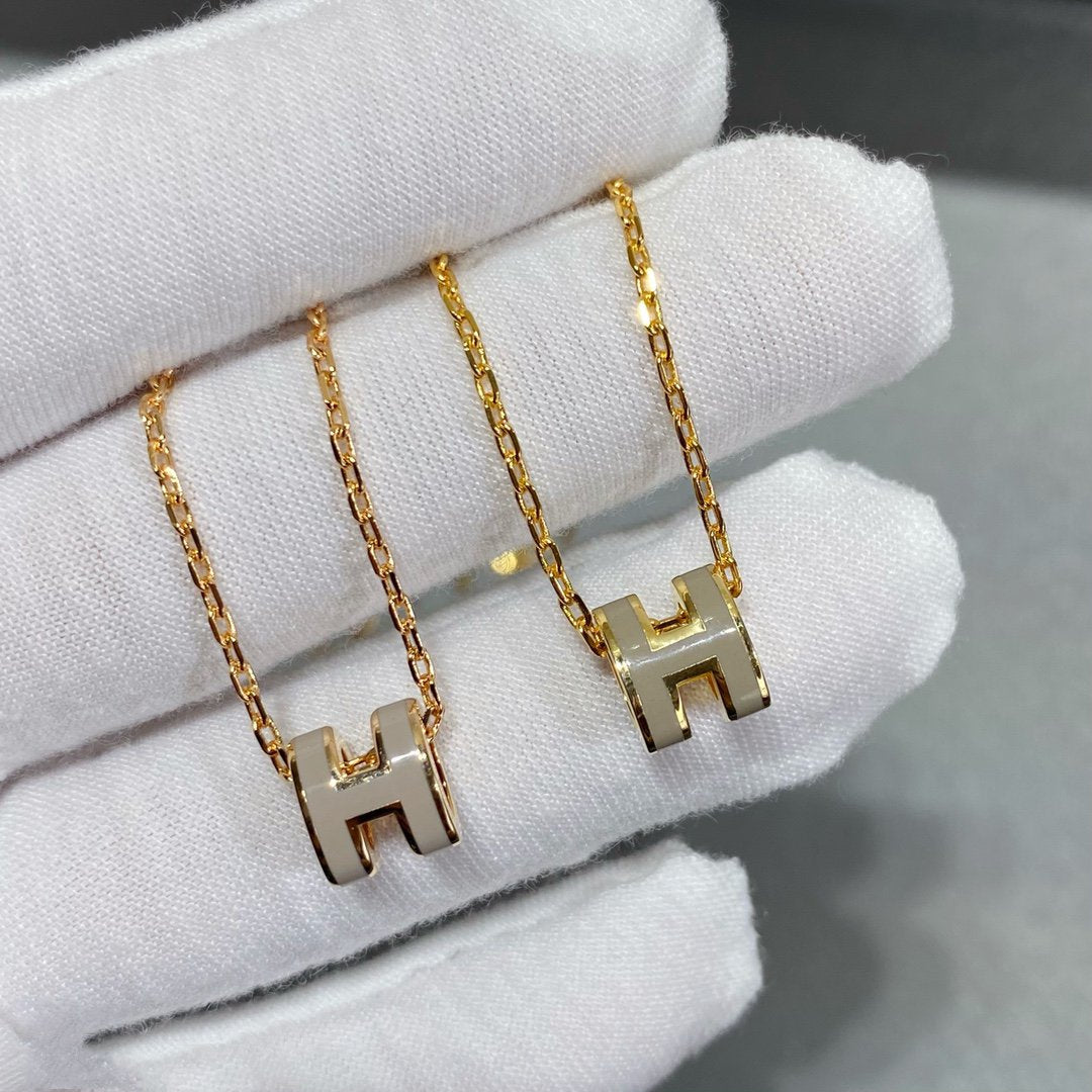 [RAFFINE]MINI POP H NECKLACE
