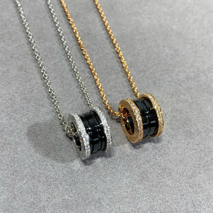 [RAFFINE] COLLAR DE CERÁMICA DE 1 DIAMANTE ZERO