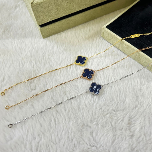 [RAFFINE]CLOVER 1 MOTIF PIETERSITE BRACELET