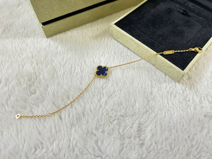 [RAFFINE]CLOVER 1 MOTIF PIETERSITE BRACELET