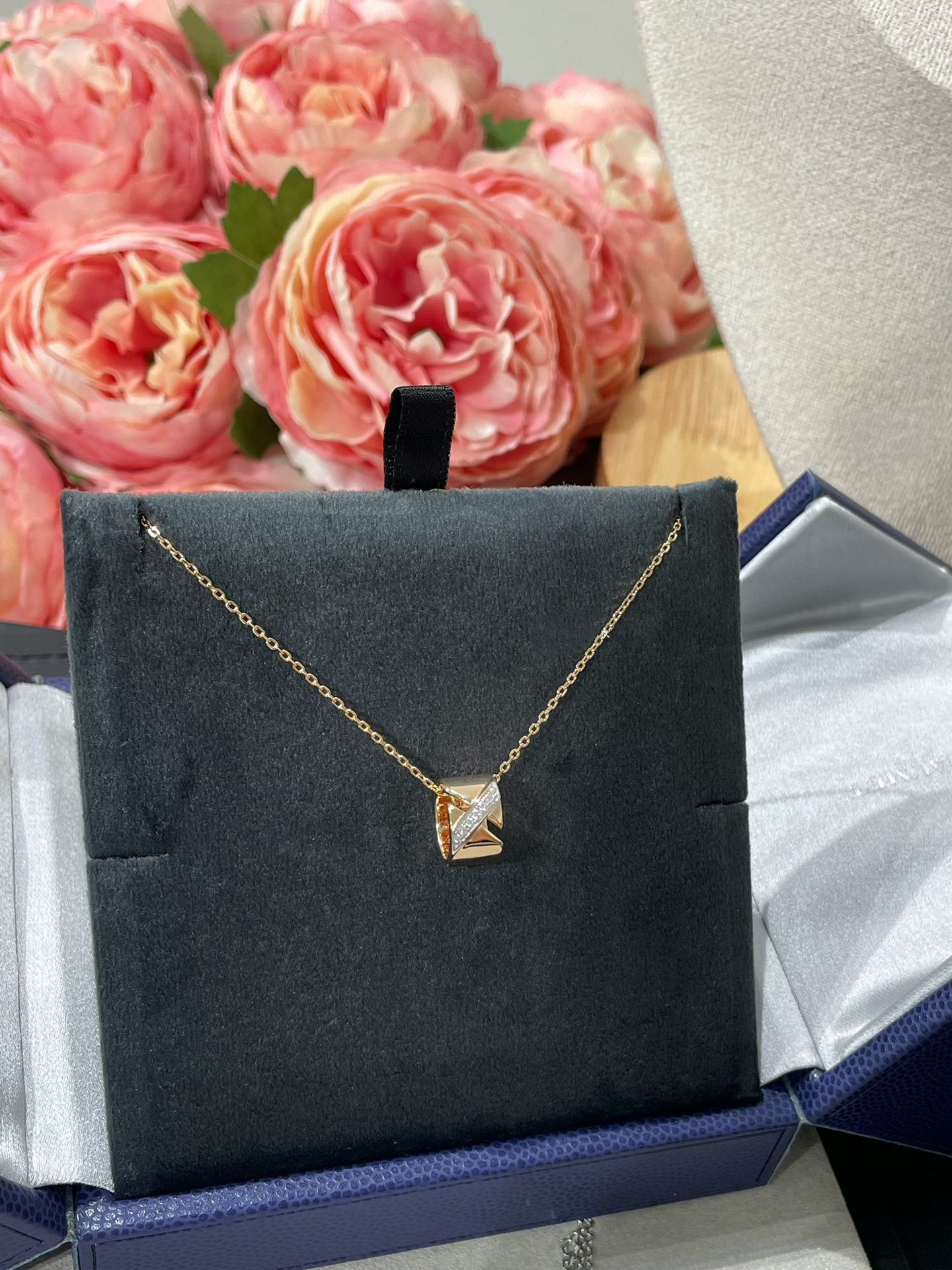 [RAFFINE]LIENS EVIDENCE DIAMOND NECKLACE