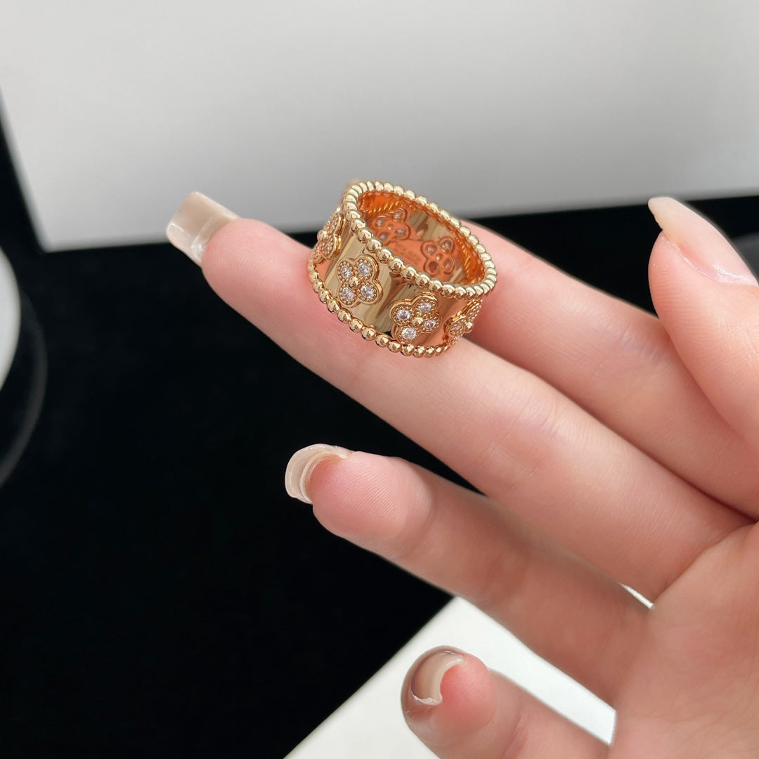 [Raffine] GROSSER PERLEE-DIAMANTRING 