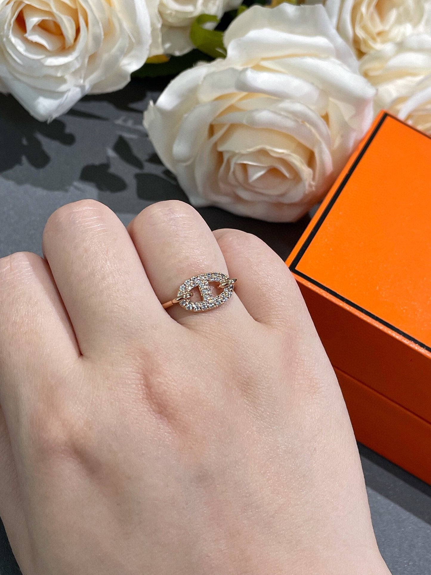 [RAFFINE]RONDE SMALL DIAMOND RING