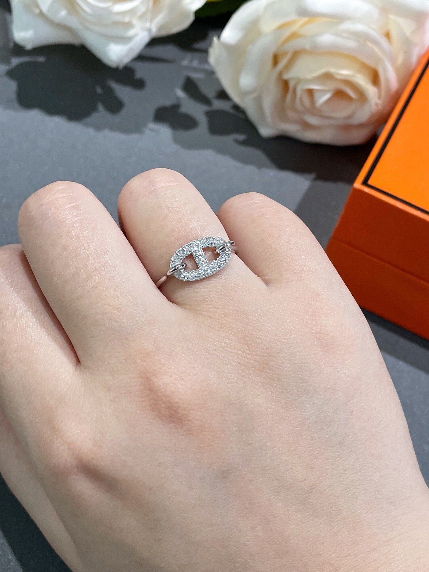[RAFFINE]RONDE SMALL DIAMOND RING