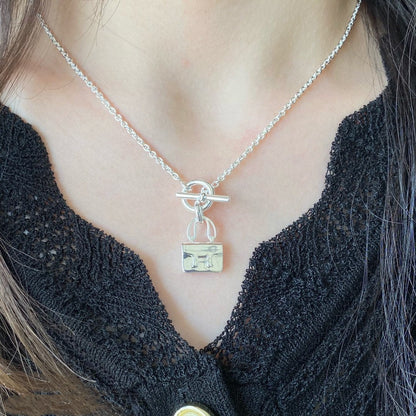 [RAFFINE]CONSTANCE PEDANT SILVER NECKLACE