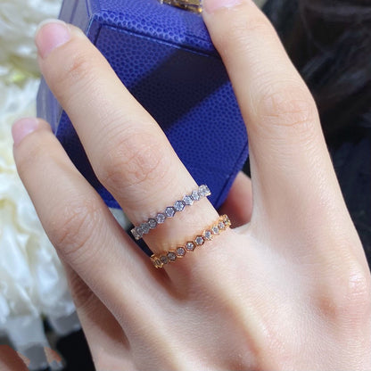 [RAFFINE]BEE LOVE DIAMOND PAVED SMALL RING