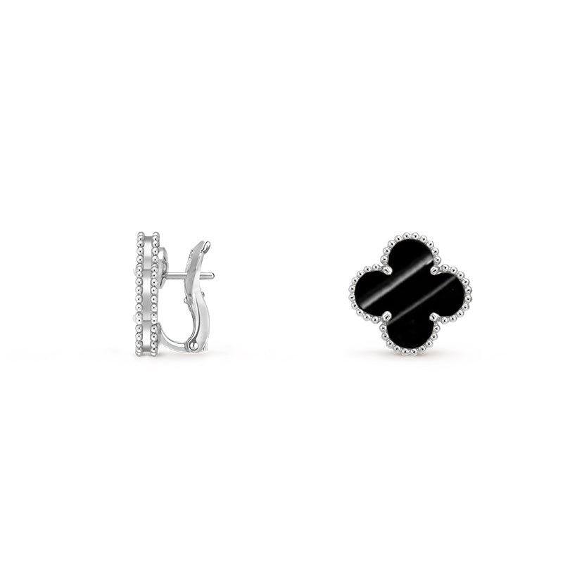 [LUXE]CLOVER SILVER 15MM MOP EARRINGS COLLECTION