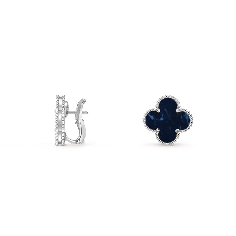 [LUXE]CLOVER SILVER 15MM MOP EARRINGS COLLECTION