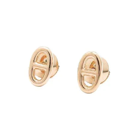 [Raffine]CHAINE KLEINE OHRRINGE GOLD UND SILBER
