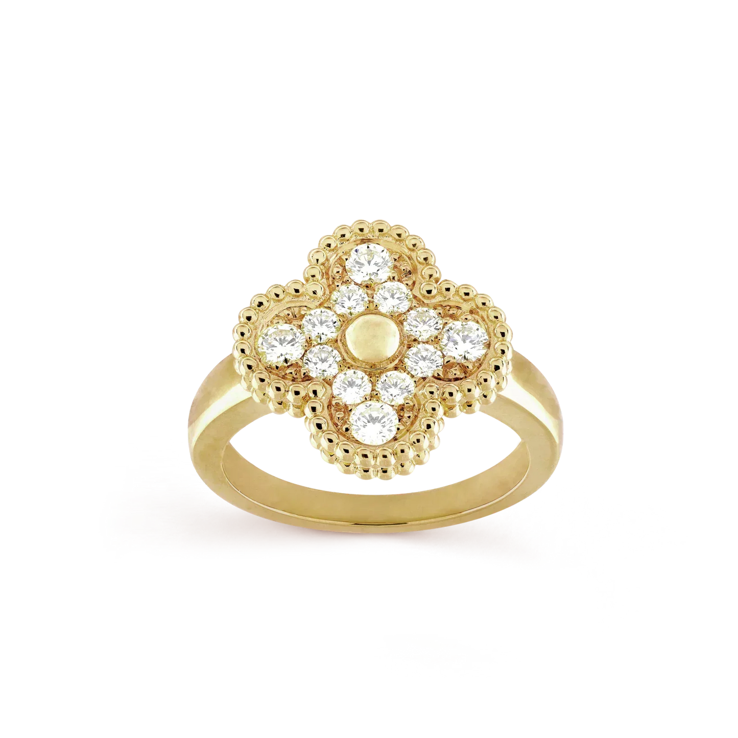 [RAFFINE]CLOVER DIAMOND RING