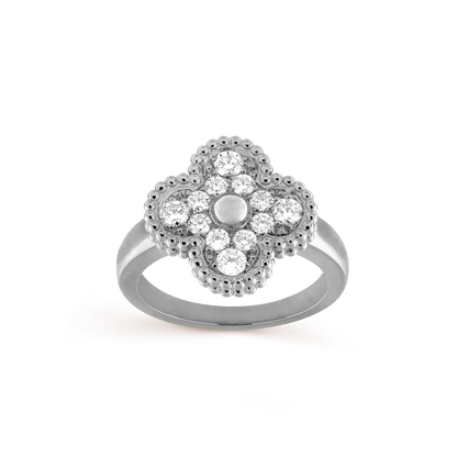 [RAFFINE]CLOVER DIAMOND RING