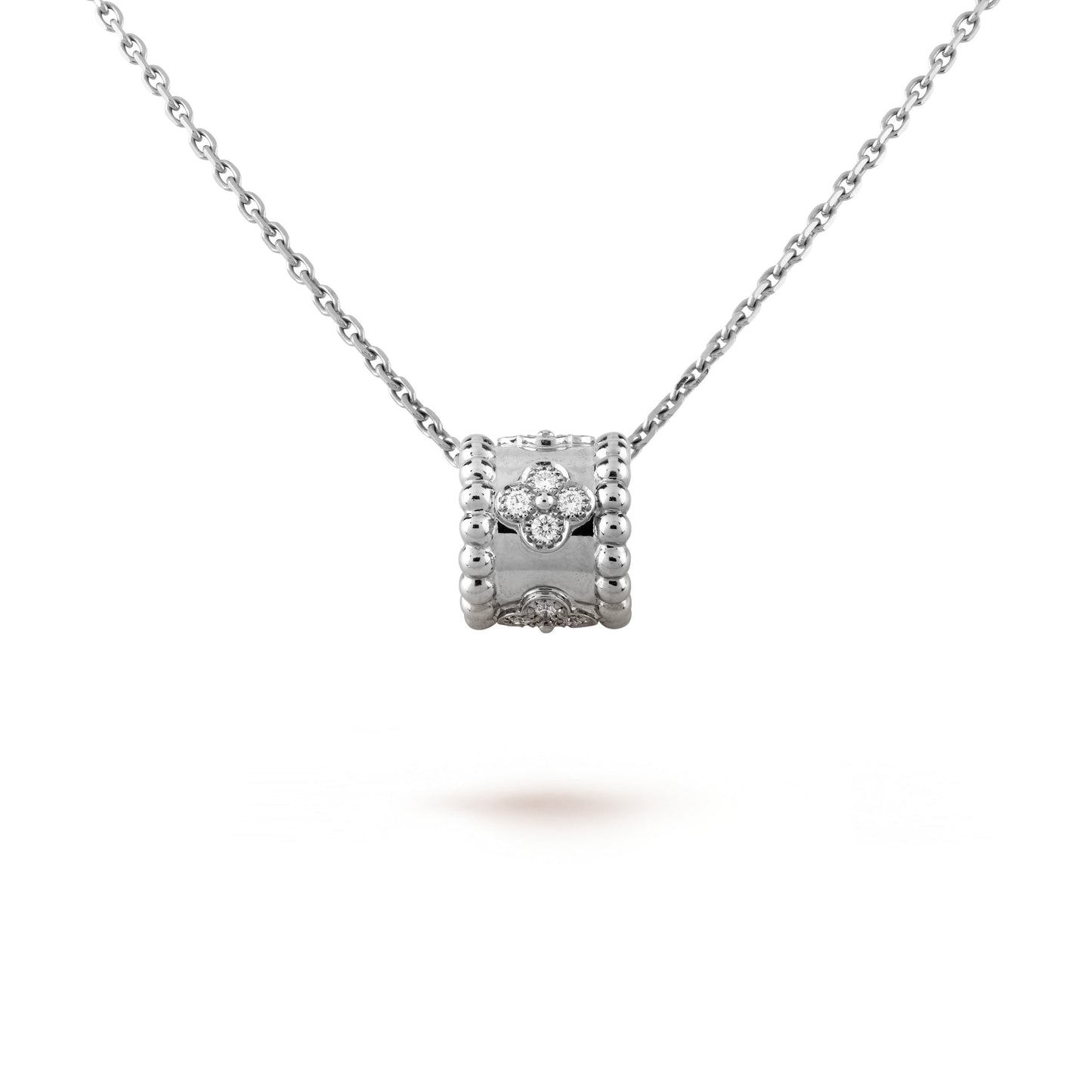 [RAFFINE]PERLEE PEDANT SIVLER DIAMOND NECKLACE