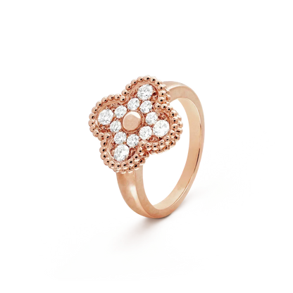 [RAFFINE]CLOVER DIAMOND RING