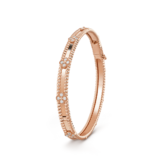 [RAFFINE]CLOVER BRACELET 4MM DIAMONDS