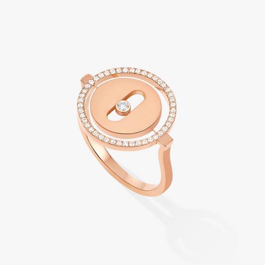 [RAFFINE]LUCKY MOVE PINK GOLD DIAMOND RING