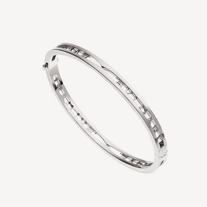 [RAFFINE]ZERO 1 SPIRAL LOGO SILVER BRACELET