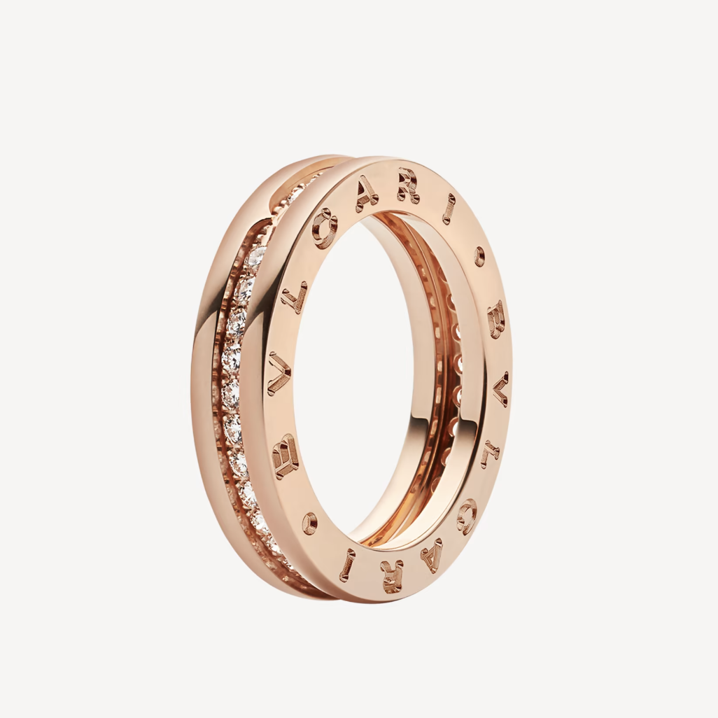 [RAFFINE]ZERO 1 ANILLO ESPIRAL CON DIAMANTES PAVÉ DE UNA BANDA