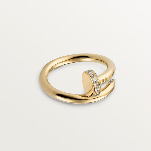 [Raffine]JUSTE RING 2.6MM HALF DIAMOND