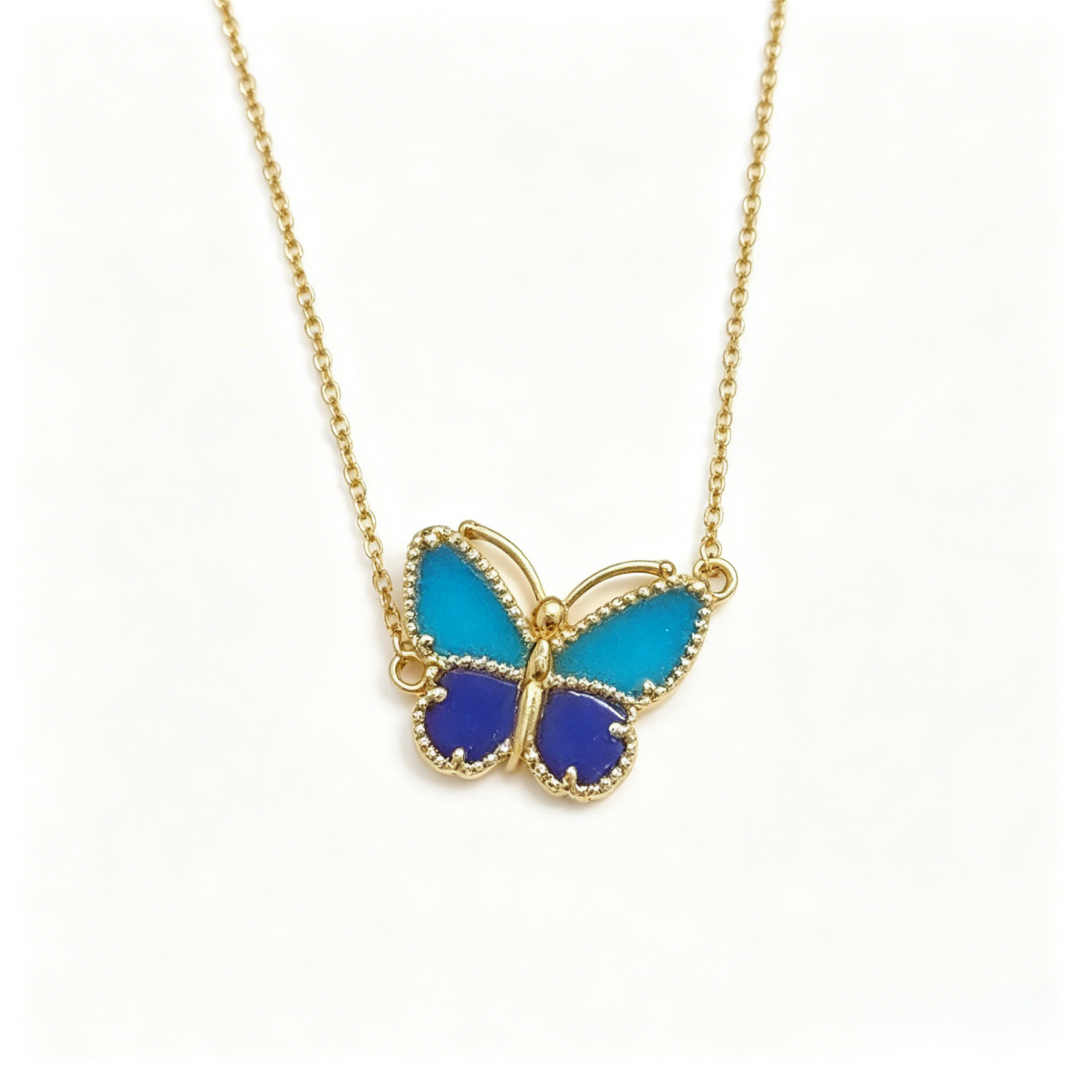 [RAFFINE] 2026 NEW LUCKY BUTTERFLY 1 MOTIFS NECKLACE