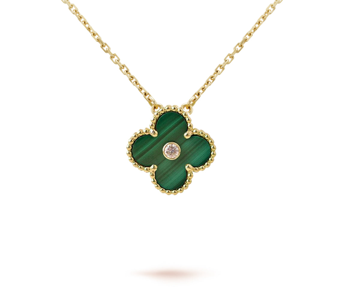 [LUXE]CLOVER 15MM CHRISTMAS LIMITED EDITION SINGLE FLOWER NECKLACE
