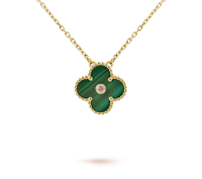 [LUXE]CLOVER 15MM CHRISTMAS LIMITED EDITION SINGLE FLOWER NECKLACE