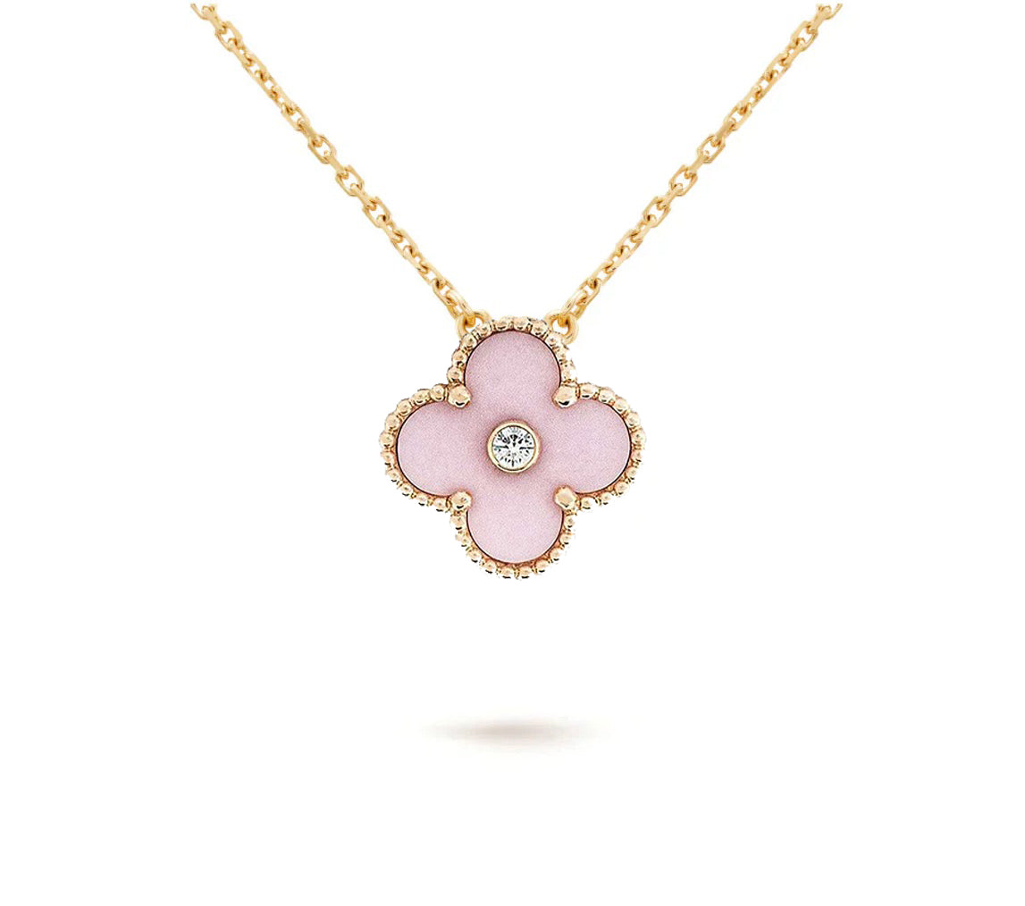 [LUXE]CLOVER 15MM CHRISTMAS LIMITED EDITION SINGLE FLOWER NECKLACE