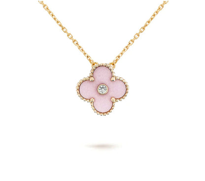 [LUXE]CLOVER 15MM CHRISTMAS LIMITED EDITION SINGLE FLOWER NECKLACE