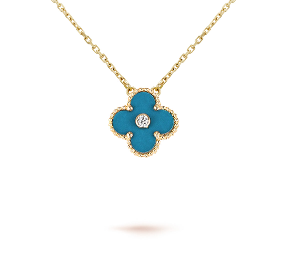 [LUXE]CLOVER 15MM CHRISTMAS LIMITED EDITION SINGLE FLOWER NECKLACE