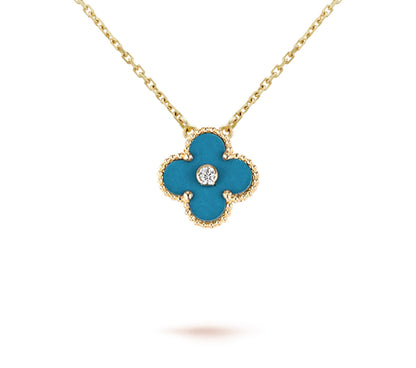 [LUXE]CLOVER 15MM CHRISTMAS LIMITED EDITION SINGLE FLOWER NECKLACE