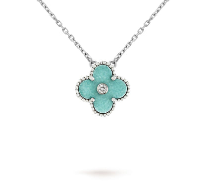 [LUXE]CLOVER 15MM CHRISTMAS LIMITED EDITION SINGLE FLOWER NECKLACE