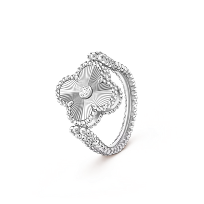 [LUXE]CLOVER RIVERSIBLE RING SILVER COLLECTION