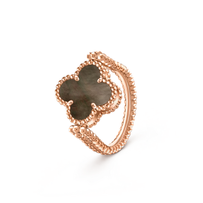 [LUXE]CLOVER RIVERSIBLE RING ROSE GOLD COLLECTION