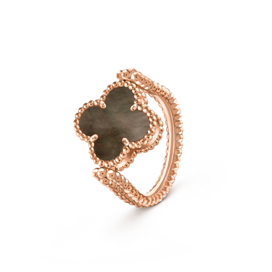 [LUXE]CLOVER RIVERSIBLE RING ROSE GOLD COLLECTION