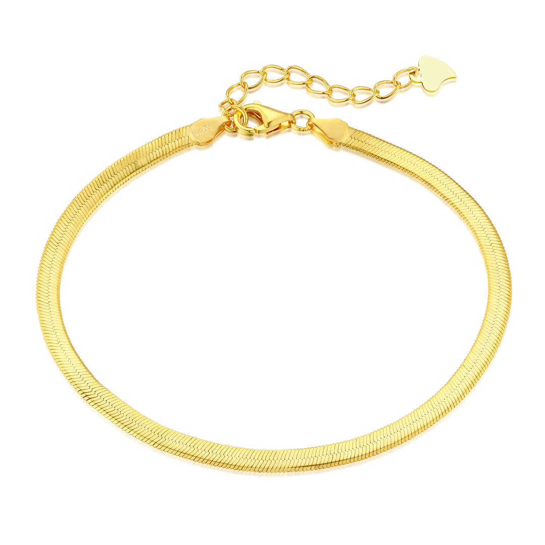 [RAFFINE]Collar de cadena de hueso de serpiente plano con cuchillas