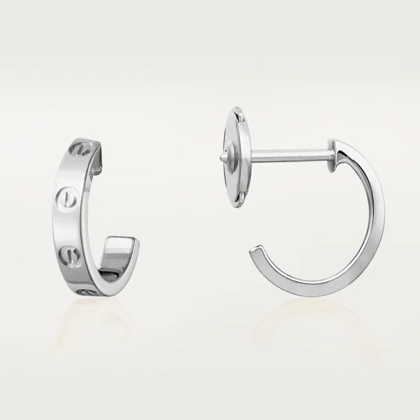 [Raffine]Boucles d'oreilles Love 2,65 mm en argent 