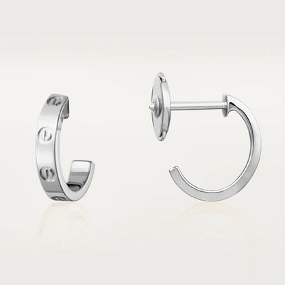 [Raffine]Boucles d'oreilles Love 2,65 mm en argent 