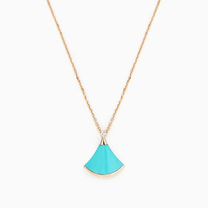 [RAFFINE] COLLAR DREAM ORO ROSA TURQUESA