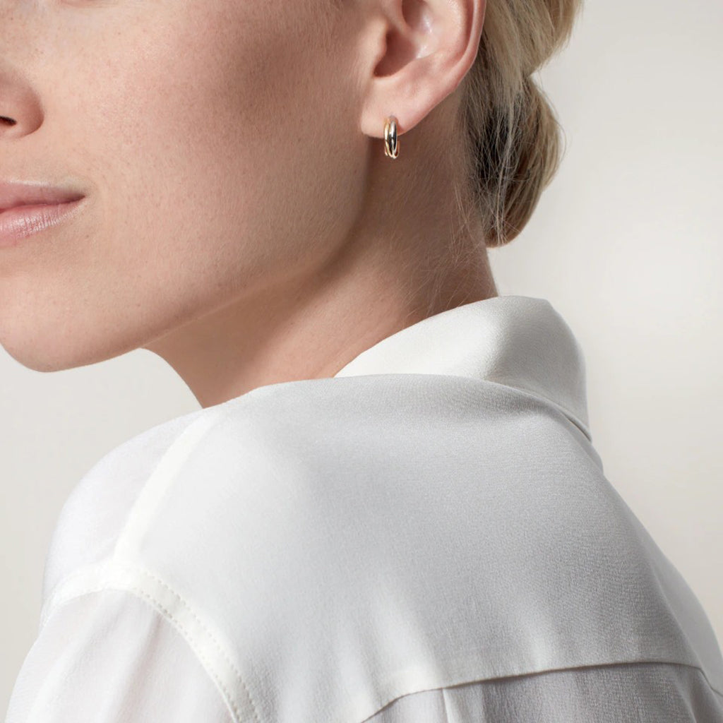 [Raffine]TRINITY ON DIAMOND MINI EARRINGS