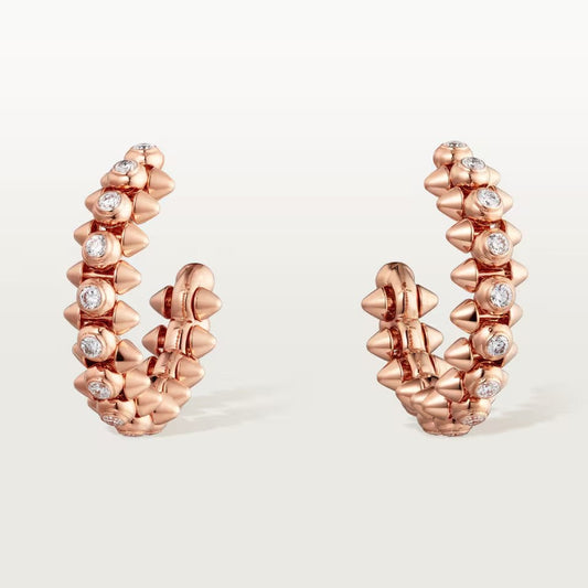 [Raffine]CLASH FULL DIAMOND MEDIUM EARRINGS