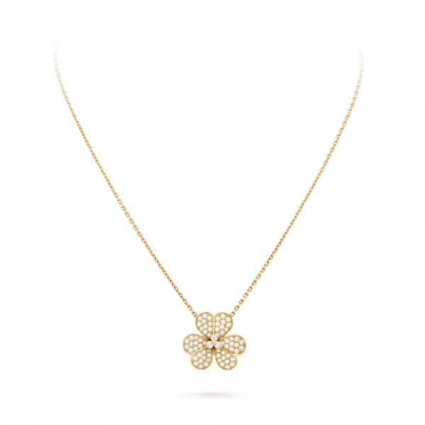 [RAFFINE]FLOWER DIAMOND NECKLACE