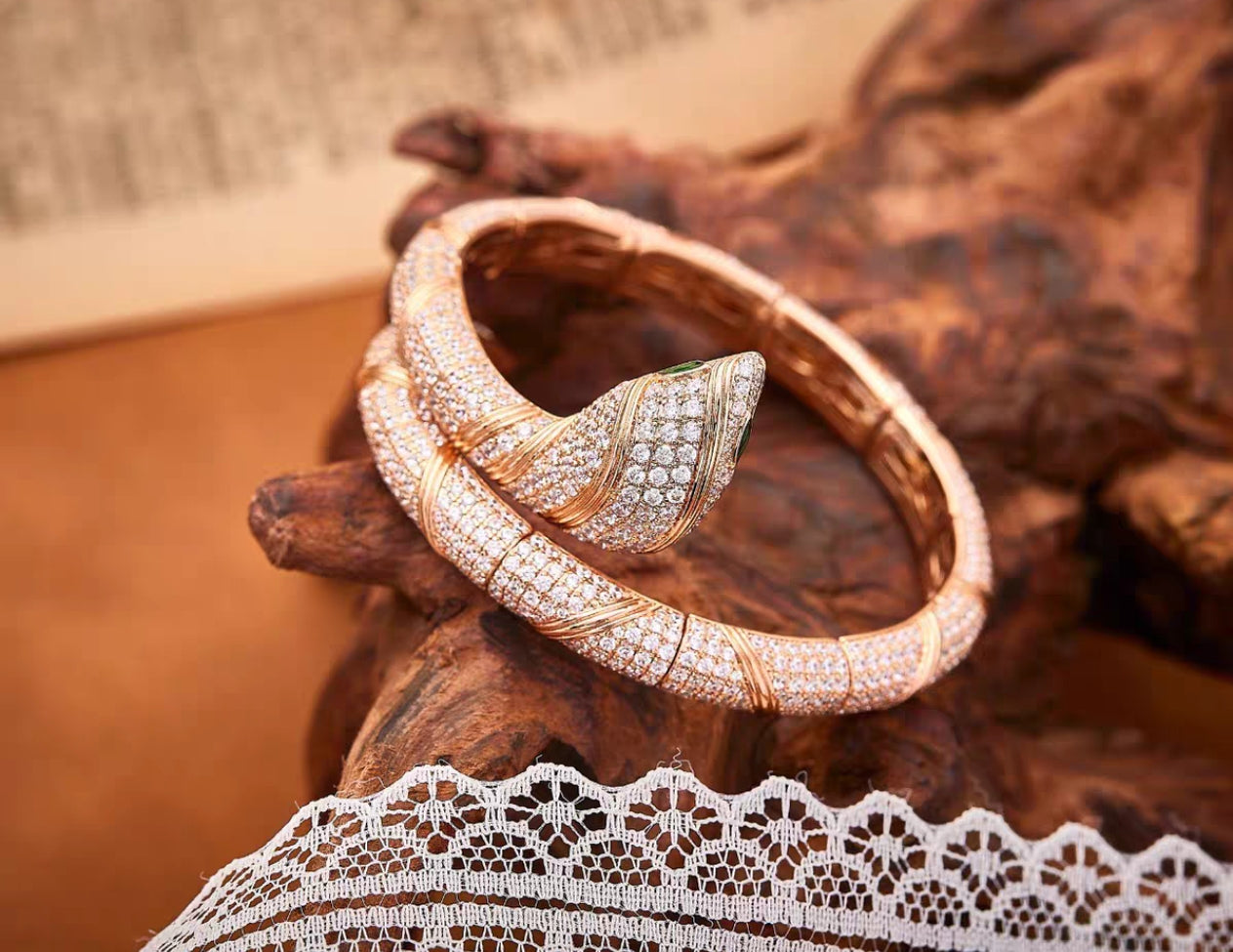 [RAFFINE]HAUTE COUTURE GOLD SERPENTI BRACELET