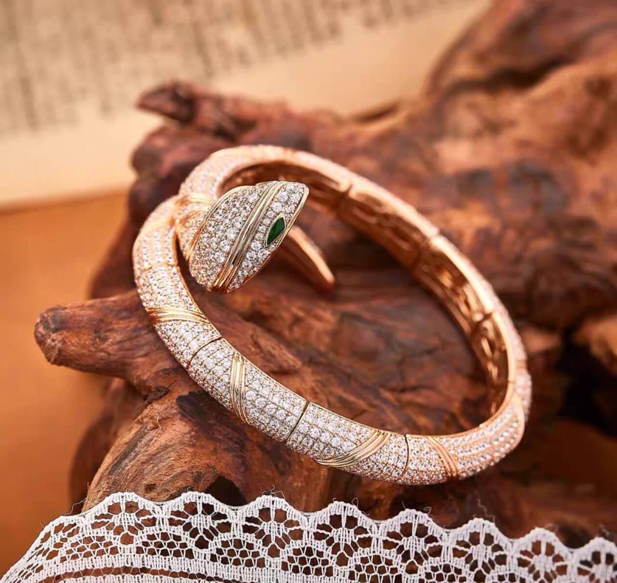 [RAFFINE]HAUTE COUTURE GOLD SERPENTI BRACELET