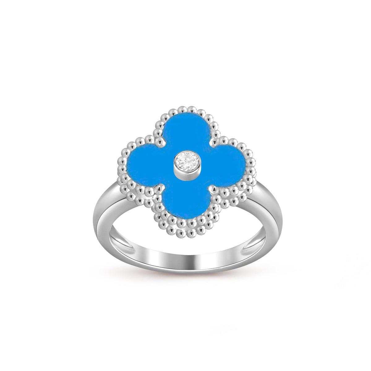 [LUXE]CLOVER SILVER DIOMND RING COLLECTION