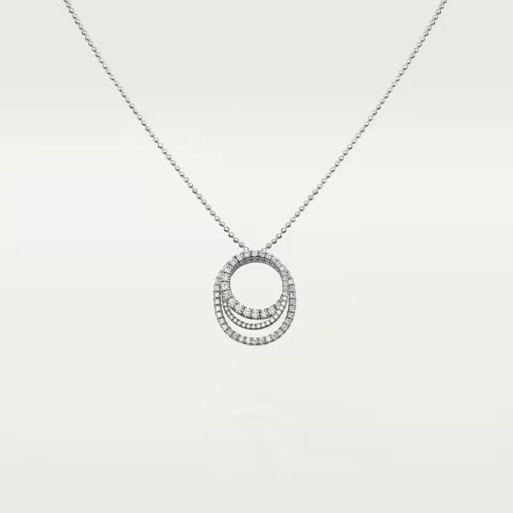 [Raffine]ETINCELLE  FULL DIAMOND NECKLACE