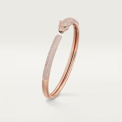 [Raffine]PANTHERE FULL DIAMOND OPEN BRACELET