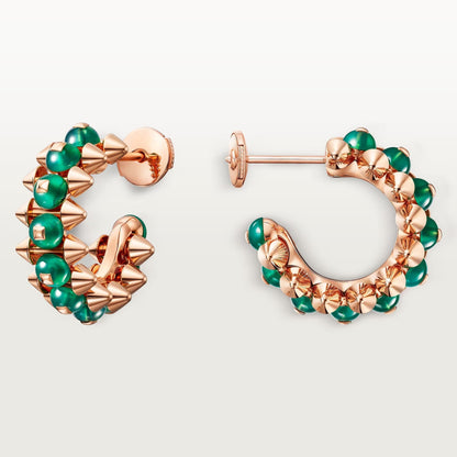 [Raffine]CLASH 7.9MM AGATE CHALCEDONY EARRINGS