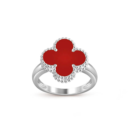 [LUXE]CLOVER SILVER RING COLLECTION