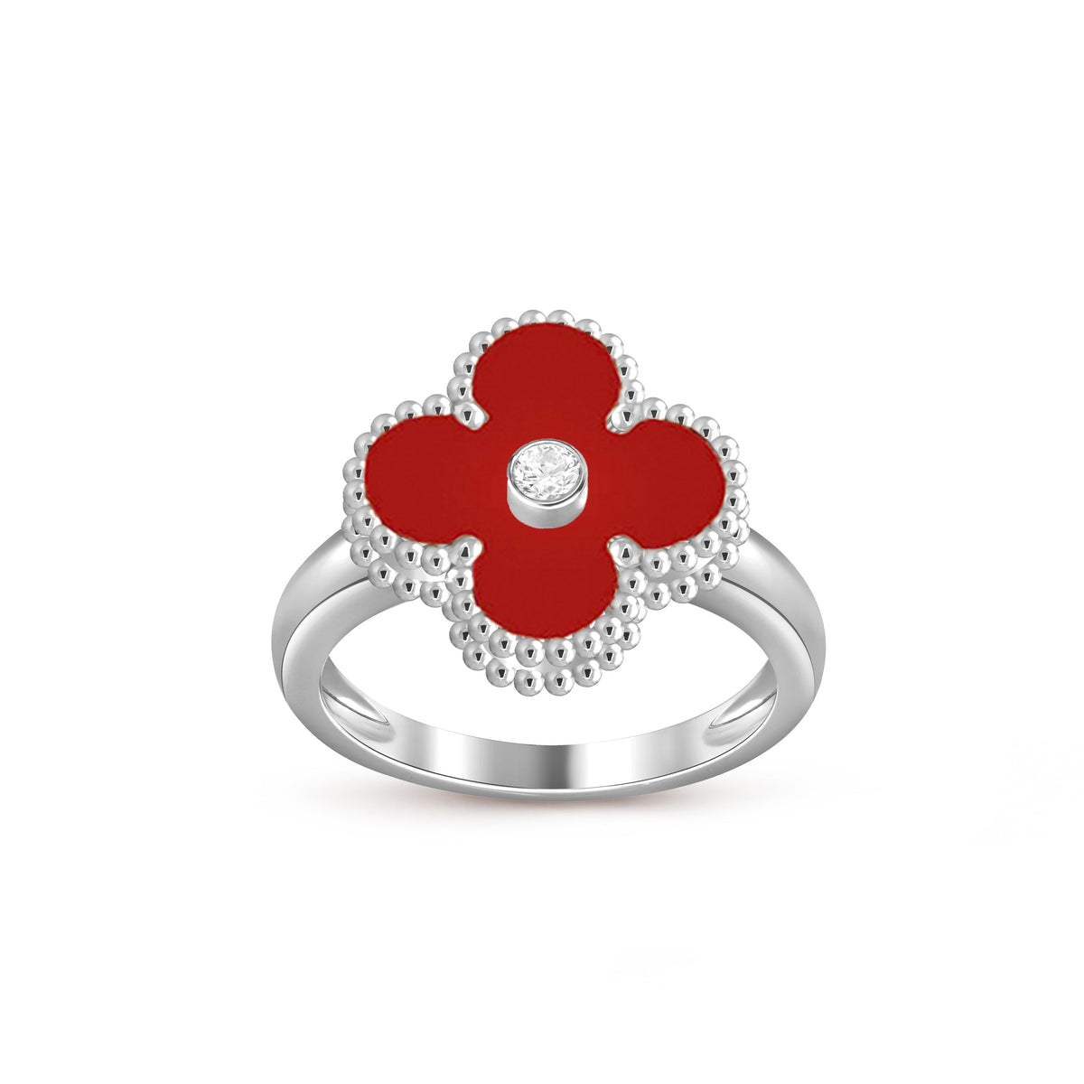 [LUXE]CLOVER SILVER DIOMND RING COLLECTION